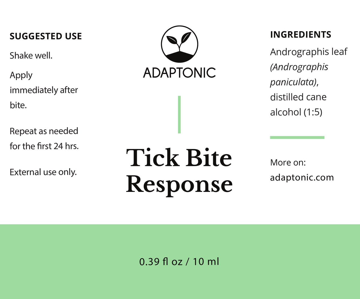 Tick Bite Response roller label