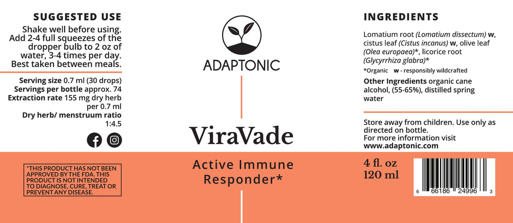 ViraVade 4 oz label