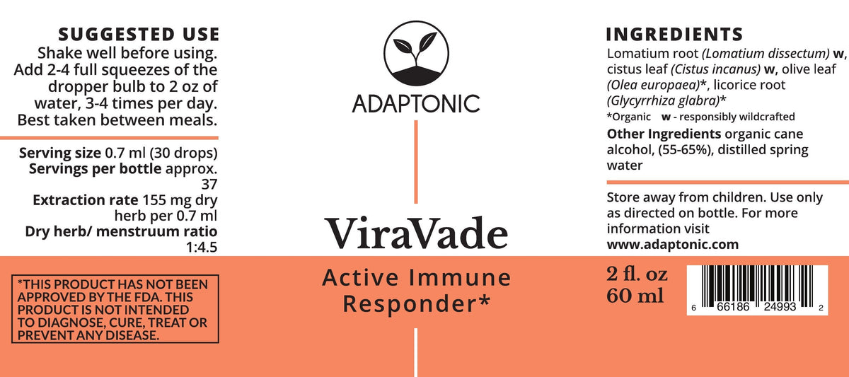 ViraVade 2 oz label