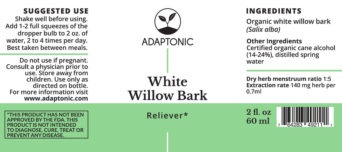 White Willow 2 oz label